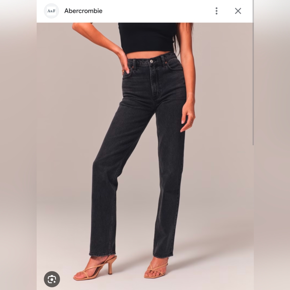 Abercrombie & Fitch 90s high rise straight jeans